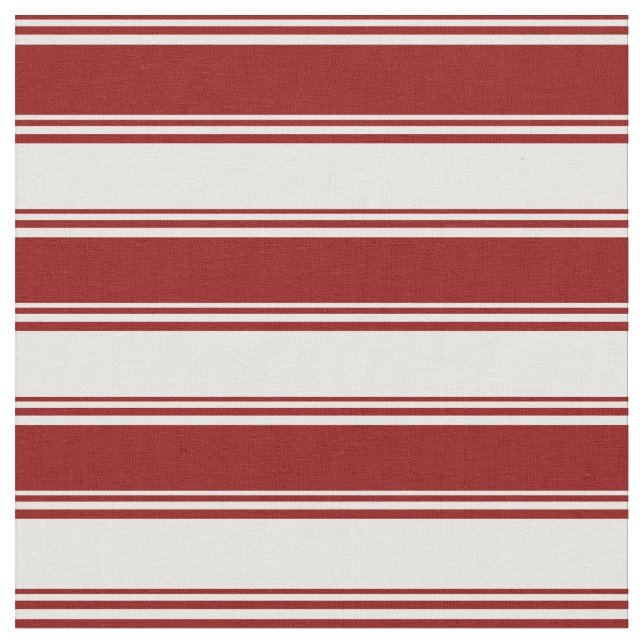 Tissu Motif à rayures/à nappes rouges et blanches foncée (Fermer)