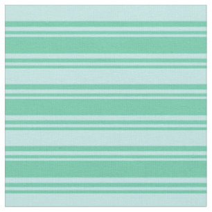 Tissu Motif à rayures aquamarines et turquoise