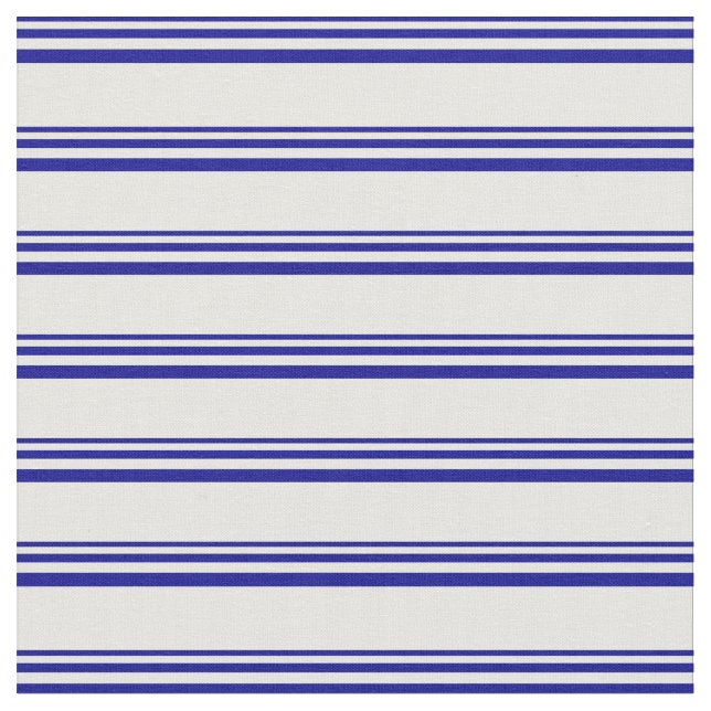 Tissu Motif à rayures bleu foncé et blanc (Fermer)