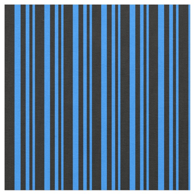 Tissu Motif à rayures bleues et noires (Fermer)