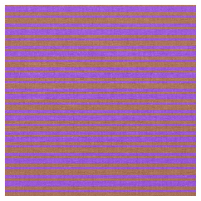 Tissu Motif à rayures de couleur sienne et violette (Fermer)