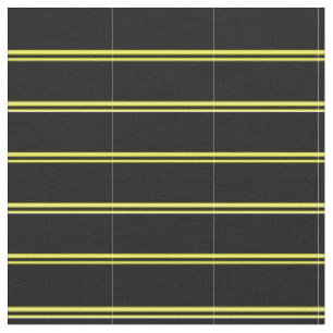 Tissu Motif à rayures et à rayures jaunes et noires