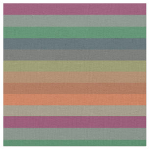 Tissu Motif à rayures horizontales de couleur terreuse a