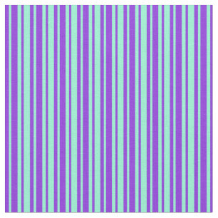 Tissu Motif à rayures pourpre et aquamarine