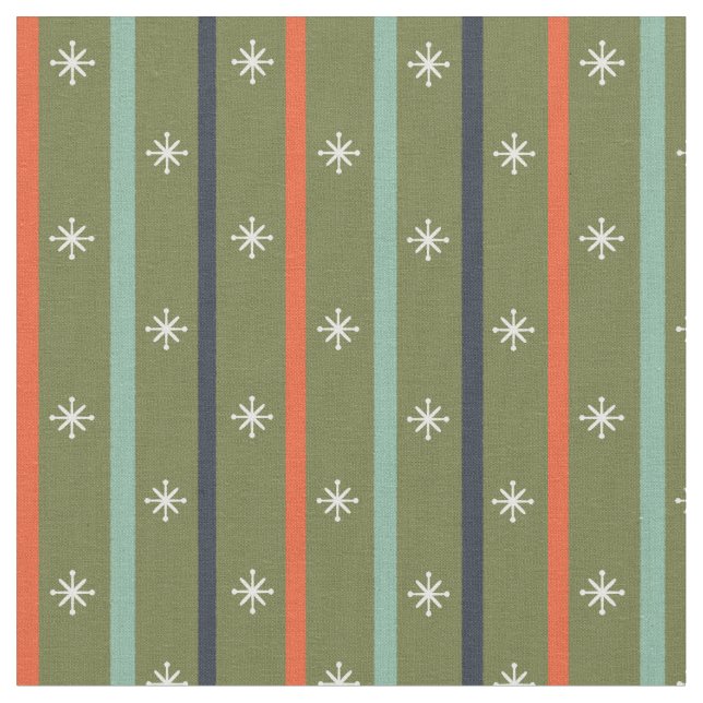 Tissu Motif à rayures rétro moderne du milieu du siècle (Fermer)