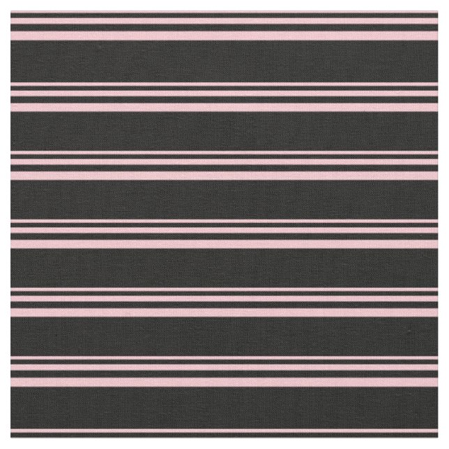 Tissu Motif à rayures rose et noire (Fermer)
