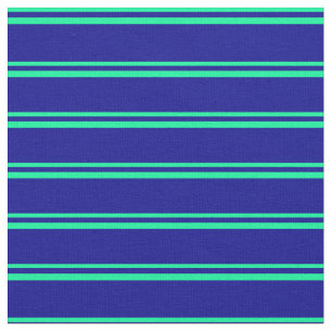 Tissu Motif à rayures vert et bleu foncé
