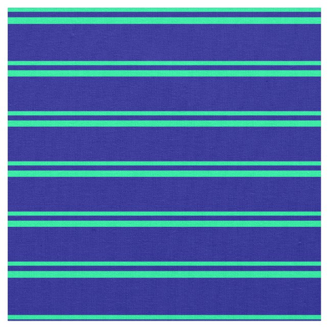 Tissu Motif à rayures vert et bleu foncé (Fermer)