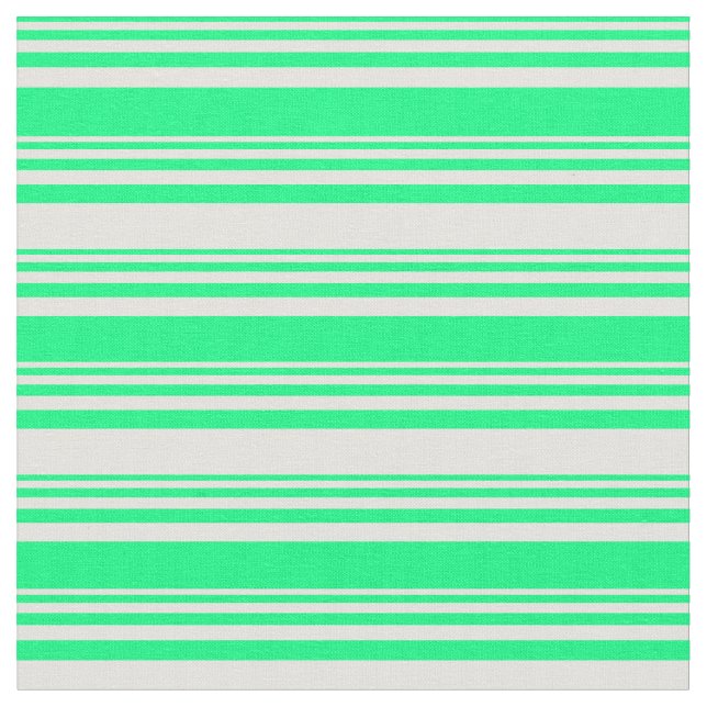Tissu Motif à rayures vert et jaune clair (Fermer)