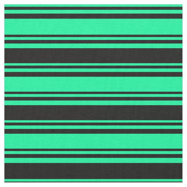 Tissu Motif à rayures vert et noir (Fermer)