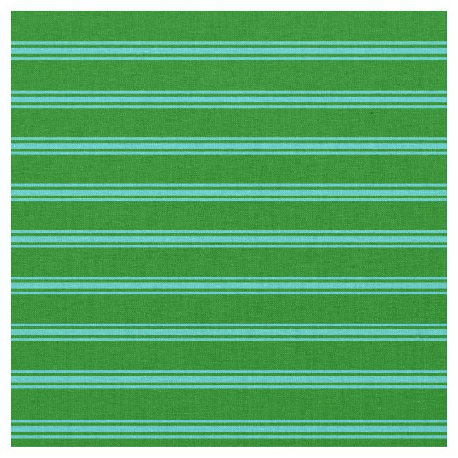 Tissu Motif à rayures vert et turquoise (Fermer)