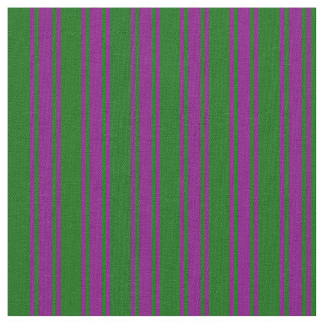 Tissu Motif à rayures vert foncé et violet (Fermer)