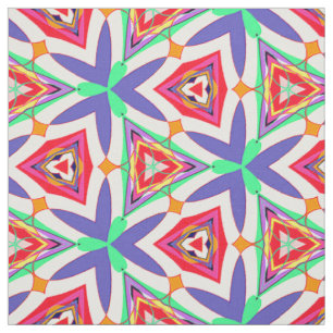 Tissu Motif à roues colorées