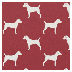 Tissu Motif à silhouettes de chiens Parson Russell Terri