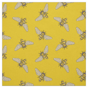Tissu Motif abeilles