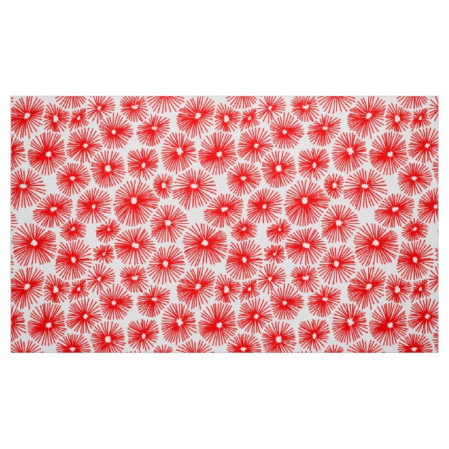 Tissu Motif Abstrait 101115 - Rouge (Fat Quarter)