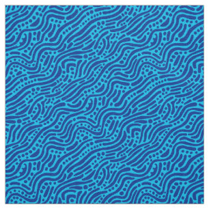 Tissu Motif Abstrait 110523 - Nuances de Bleu v2