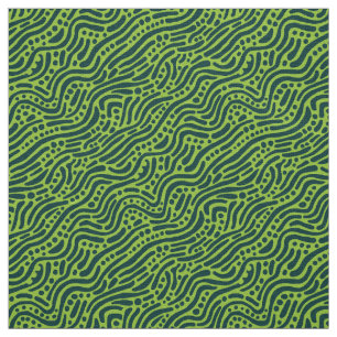 Tissu Motif Abstrait 110523 - Nuances de Vert v2