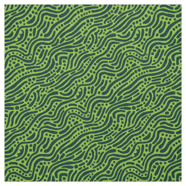 Tissu Motif Abstrait 110523 - Nuances de Vert v2 (Échantillon)