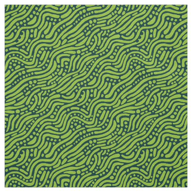 Tissu Motif Abstrait 110523 - Tons verts (Échantillon)