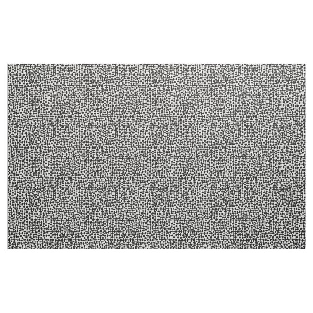 Tissu motif Abstrait 190621 noir sur blanc (Yard)