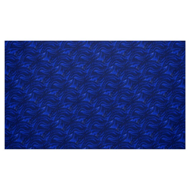 Tissu Motif Abstrait à balayage bleu (Fat Quarter)
