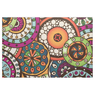 Tissu Motif abstrait à la mode génial de Boho rétro