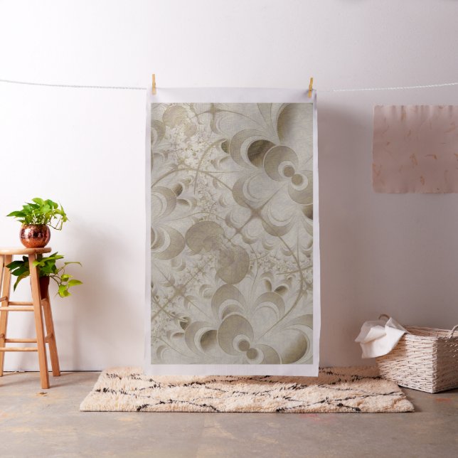 Tissu motif Abstrait beige (In Situ)