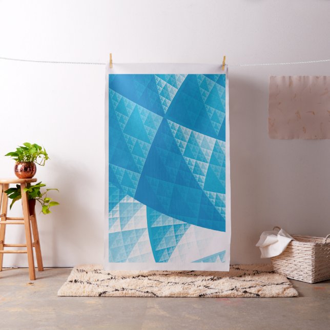 Tissu Motif abstrait bleu (In Situ)