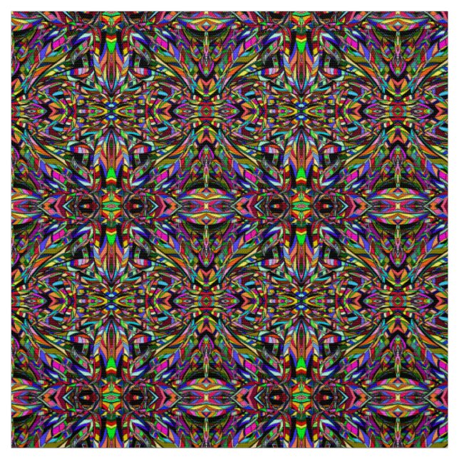 Tissu Motif abstrait coloré (Échantillon)