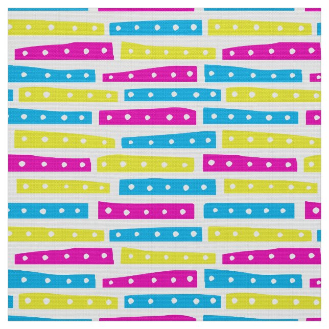 Tissu Motif Abstrait - Couleurs 02 sur blanc (Échantillon)