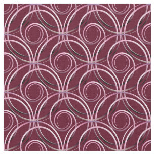 Tissu Motif abstrait de cercles