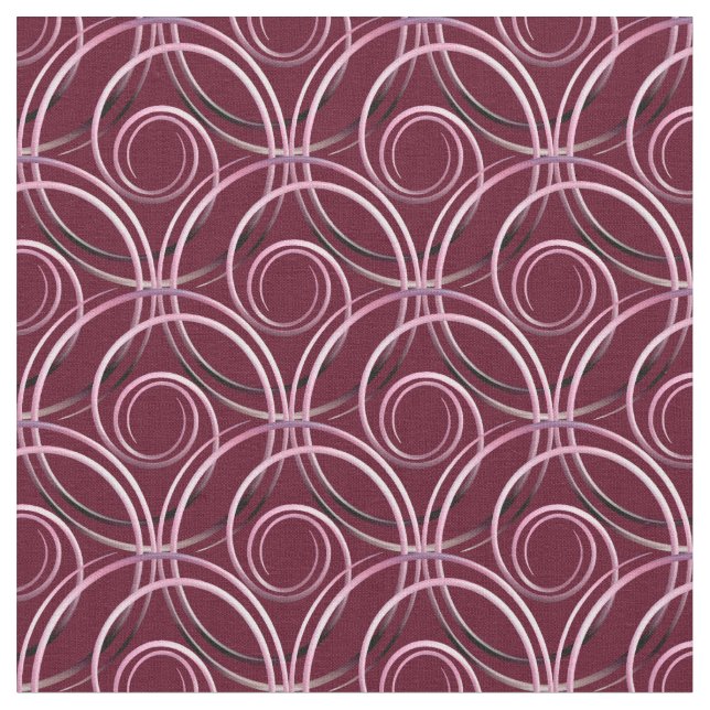 Tissu Motif abstrait de cercles (Fermer)