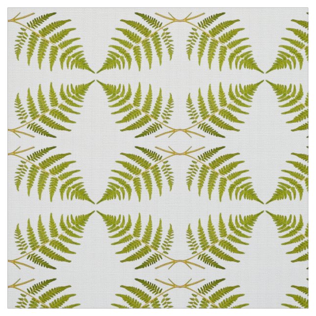 Tissu Motif abstrait de feuille (Échantillon)