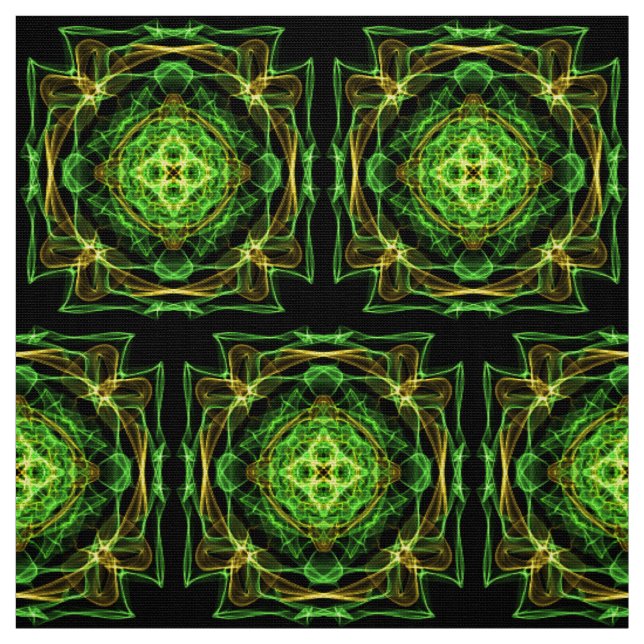 Tissu motif abstrait de fractale (Échantillon)