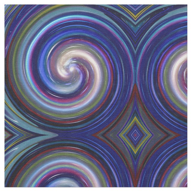 Tissu Motif Abstrait de la spirale spirale #25 (Fermer)