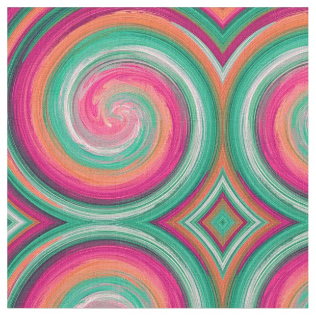 Tissu Motif Abstrait de la spirale spirale #5 (Fermer)