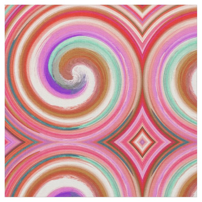 Tissu Motif Abstrait de la spirale spirale #78 (Fermer)