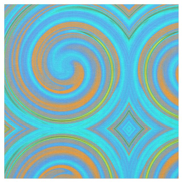 Tissu Motif Abstrait de la spirale spirale #93 (Fermer)