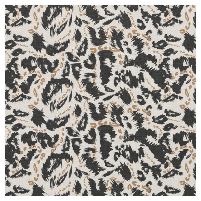 Tissu Motif abstrait de léopard africain bohème  (Fermer)