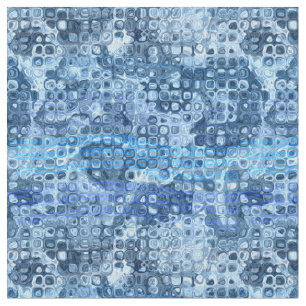 Tissu Motif abstrait d'eau bleue océanique