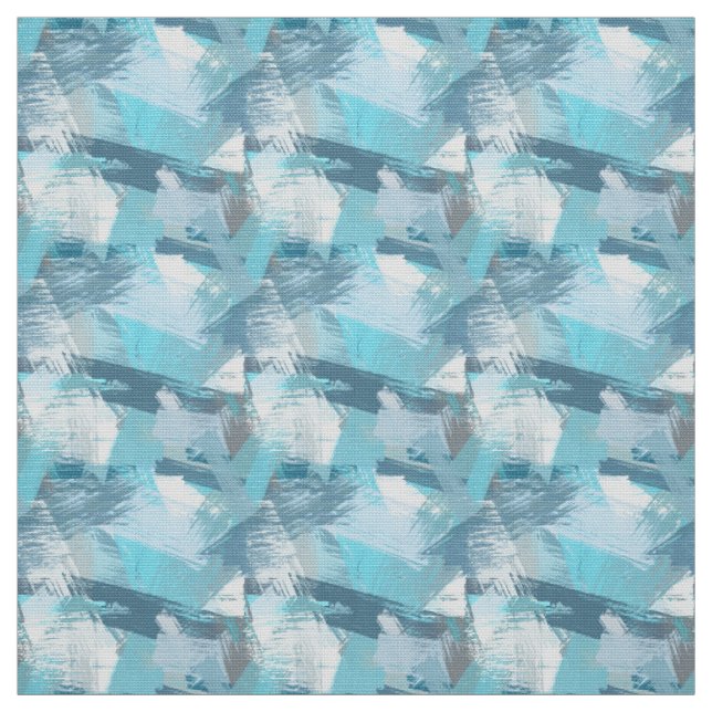 Tissu motif abstrait des coups de pinceau. (Échantillon)
