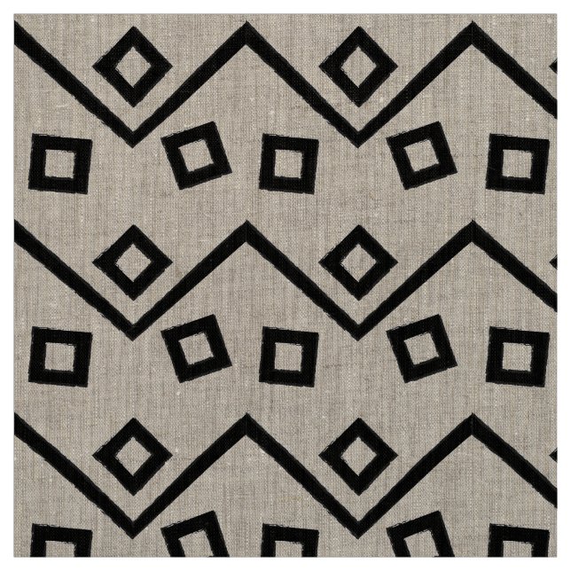 Tissu Motif Abstrait géométrique Aztec (Échantillon)