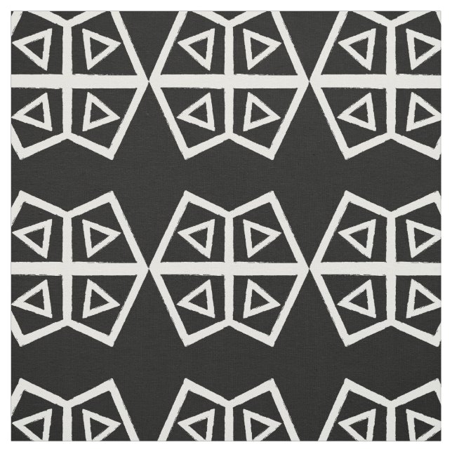 Tissu Motif Abstrait géométrique Aztec (Échantillon)