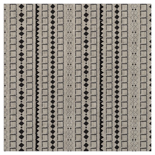 Tissu Motif Abstrait géométrique Aztec (Échantillon)