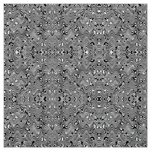 Tissu Motif abstrait noir et blanc