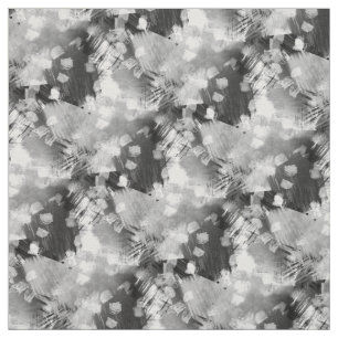 Tissu Motif Abstrait noir et blanc cool