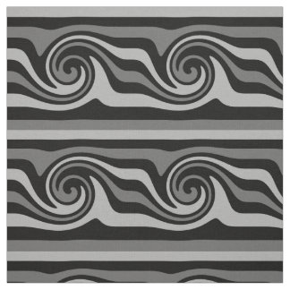 Tissu Motif abstrait noir et gris