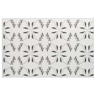 Tissu Motif Abstrait orchidée noire