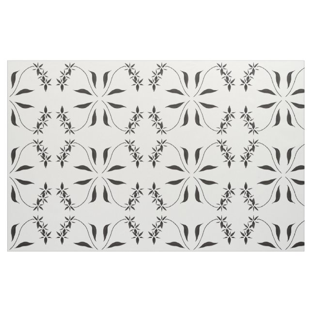 Tissu Motif Abstrait orchidée noire (Fat Quarter)